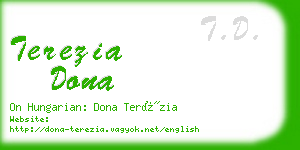 terezia dona business card